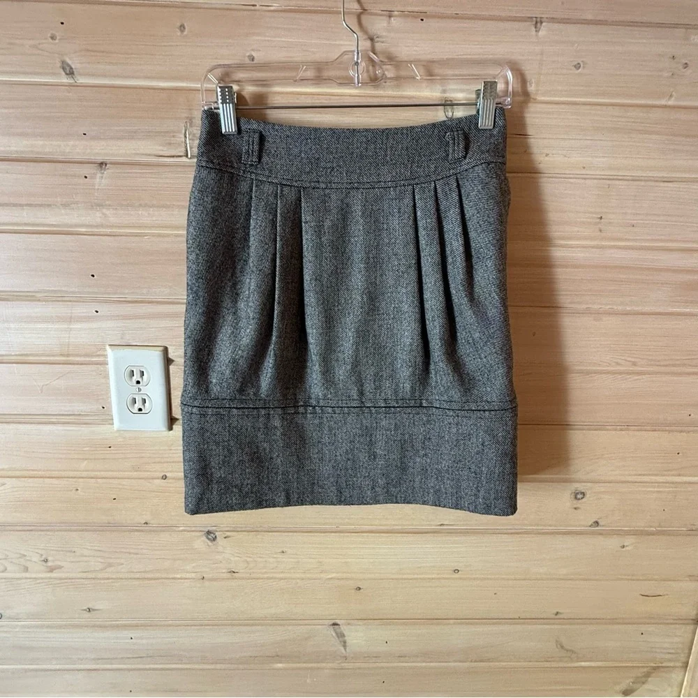 EUC Anthropologie Girls From Savoy Tweed Skirt Sz 4 - Picture 3 of 4